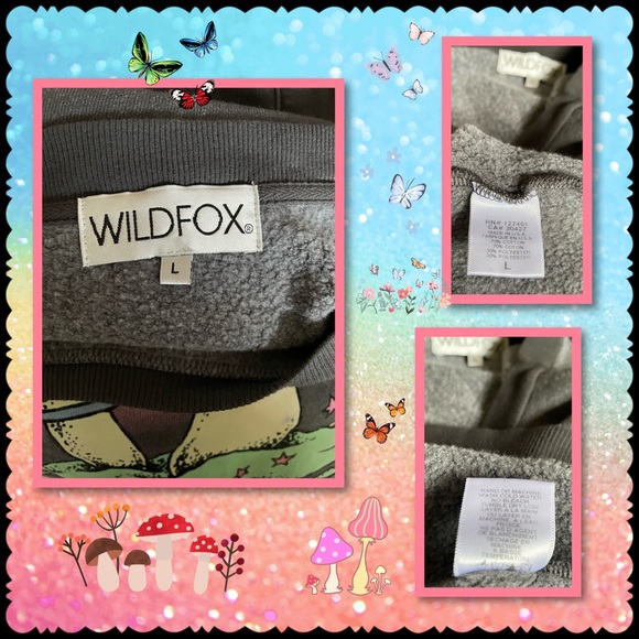 WF Fungi Couch Glow in d'Dark Princess Sweatshirt  EUC - Picture 5 of 5